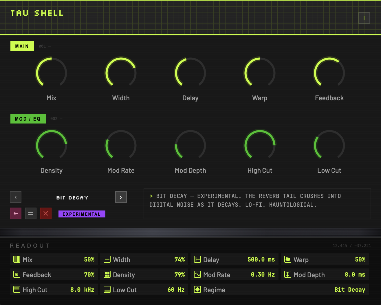Tau Shell interface preview 03