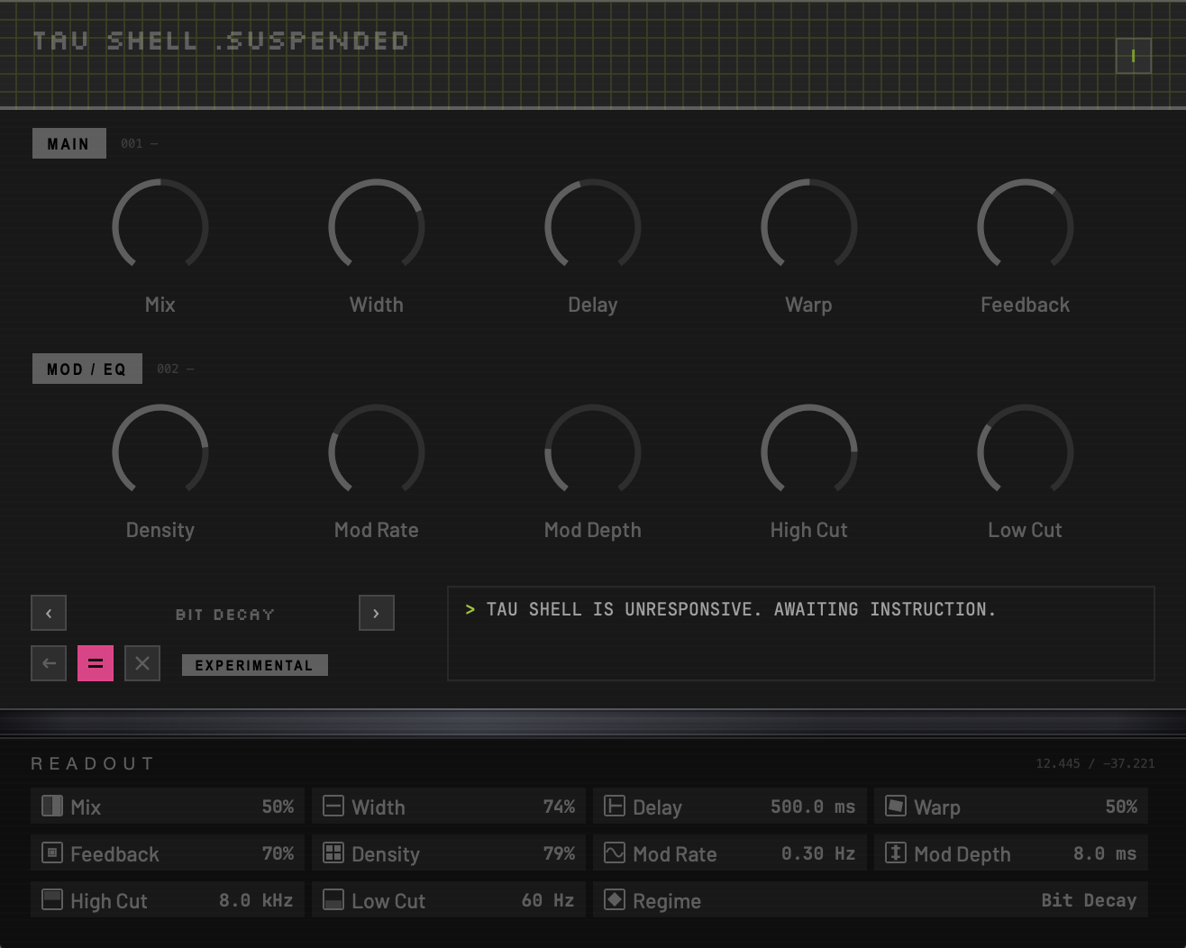 Tau Shell interface preview 04
